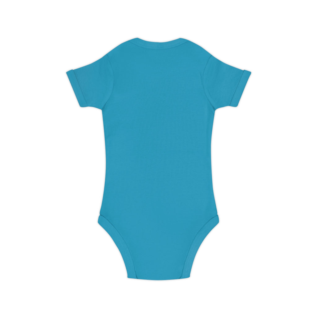 Body Neonato Verde con la piccola Meddy  – Tutina Infant in Cotone Pettinato Organico