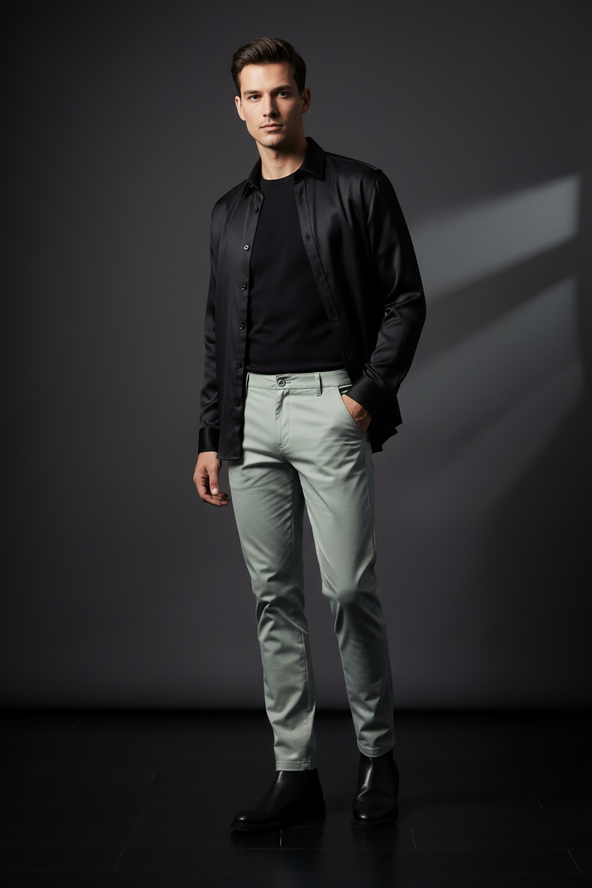 Pantaloni Leggeri Affusolati Uomo