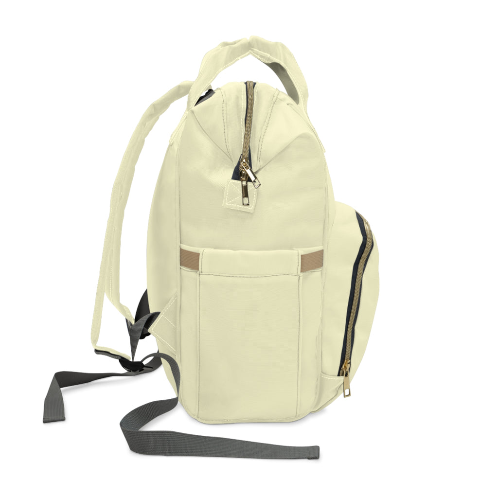 Zaino Donna Multitasca VEDVZA — Borsa Casual Chic Crema con Design a Cuore