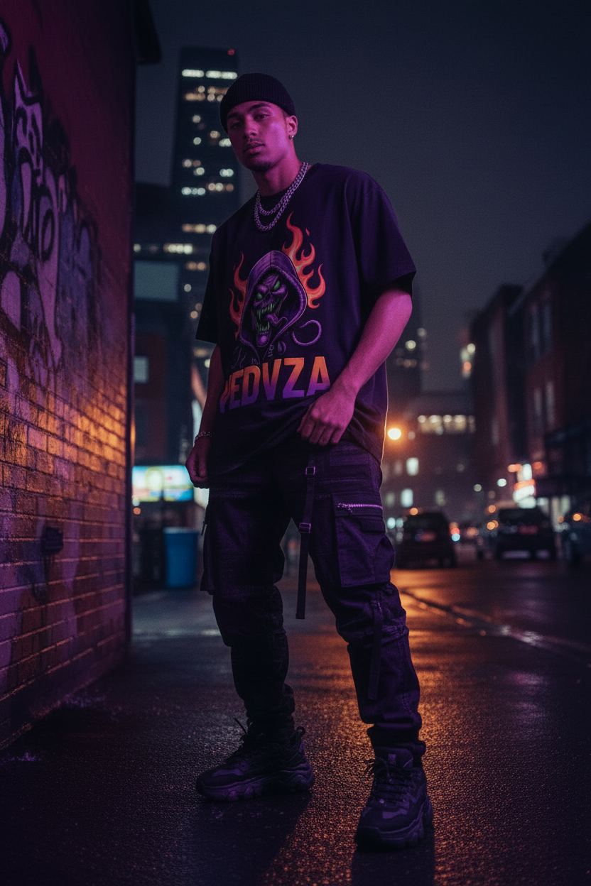 T-Shirt Oversize Drop Shoulder Streetwear