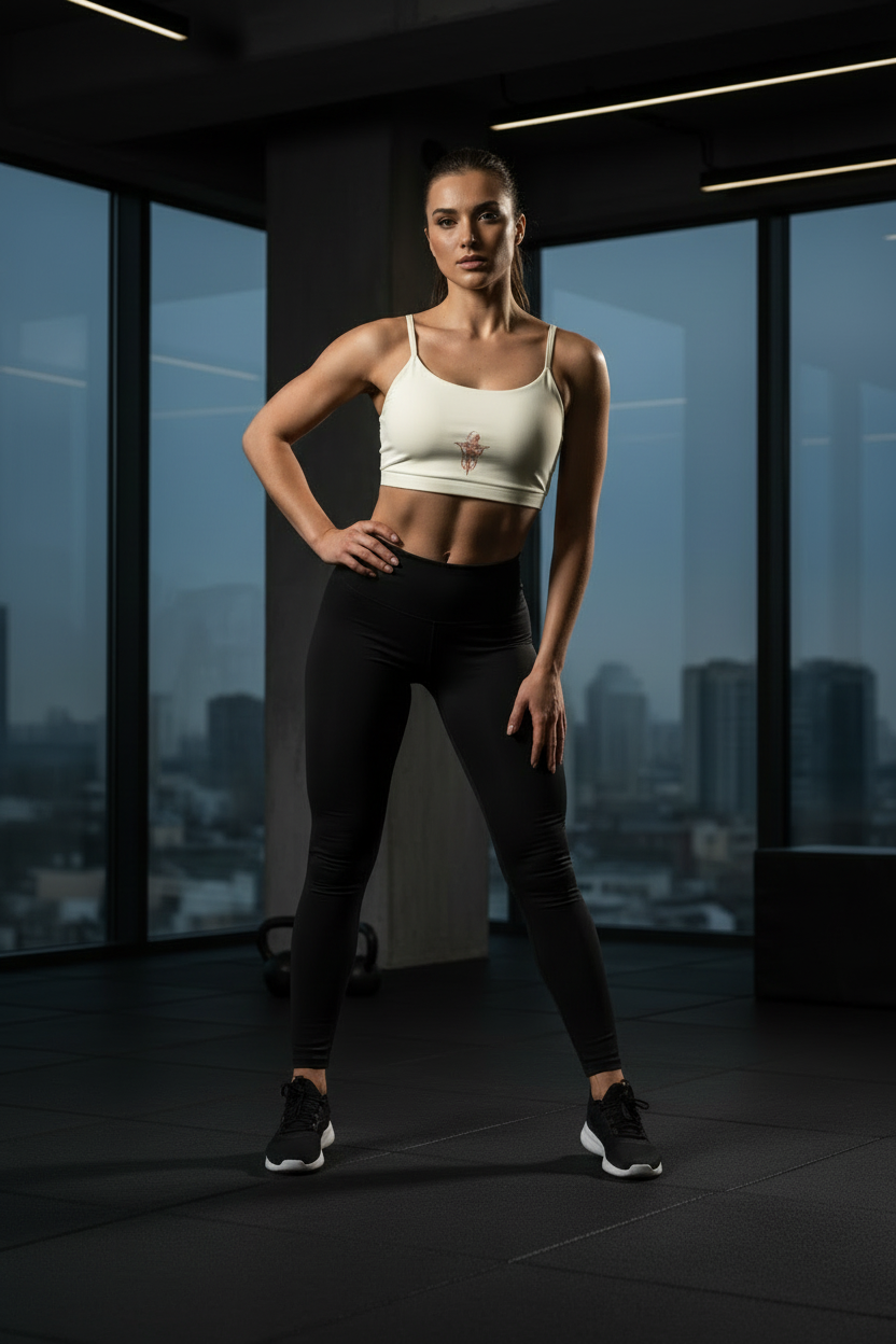 Reggiseno Sportivo Yoga con Spalline Sottili