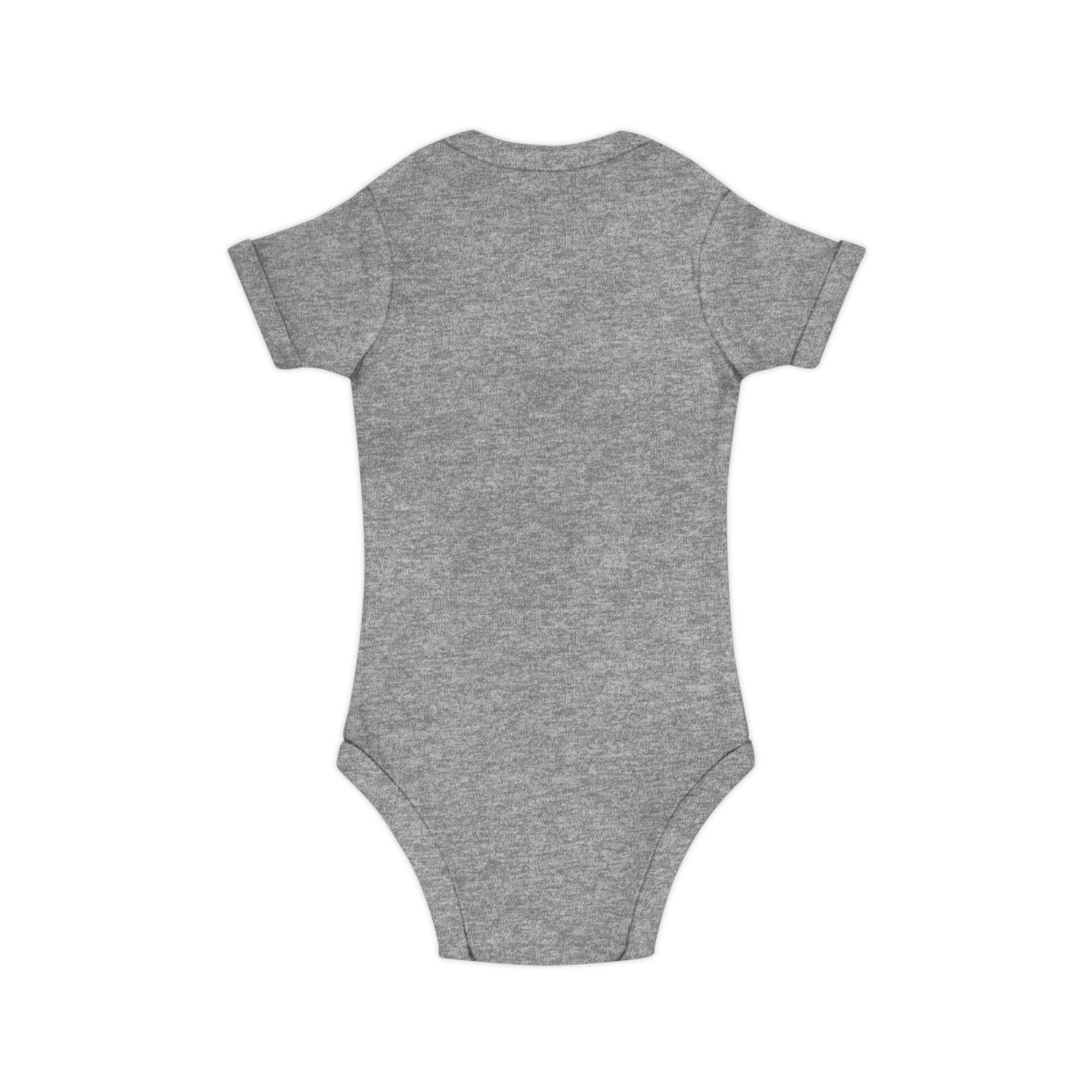Body Neonato Verde con la piccola Meddy  – Tutina Infant in Cotone Pettinato Organico