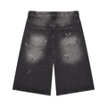 Pantaloncini di Jeans da Uomo a Gamba Larga Vintage