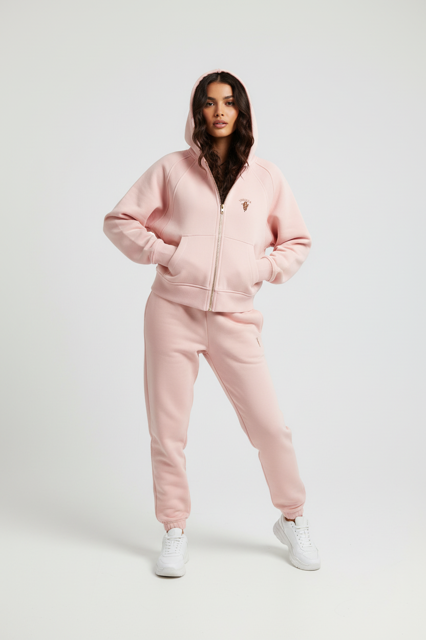 Felpa Corta Donna con Cappuccio e Zip