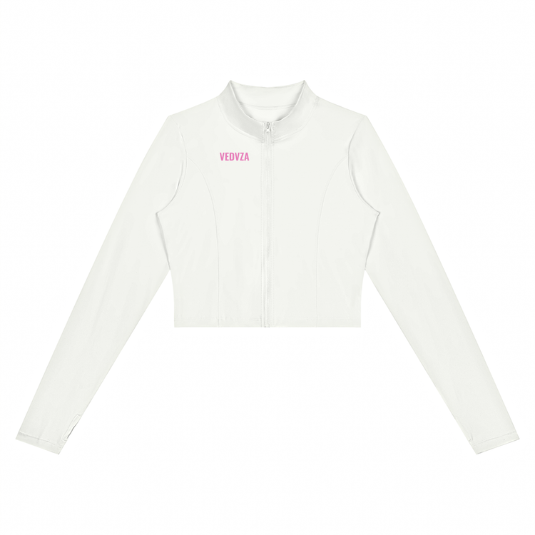 Giacca corta sportiva da donna con zip