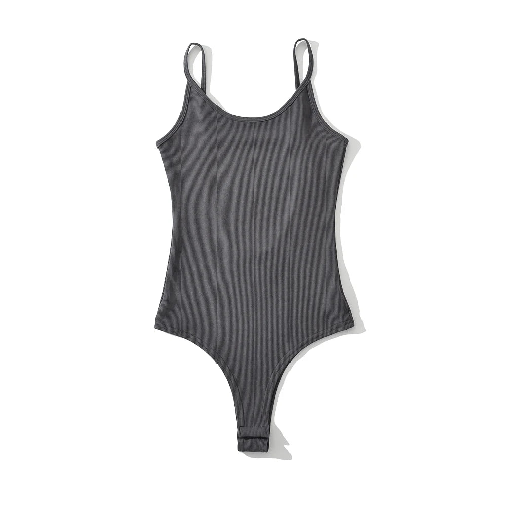 Bodysuit Schiena Scoperta Donna – Top Slim Fit Sexy Y2K Stile Club