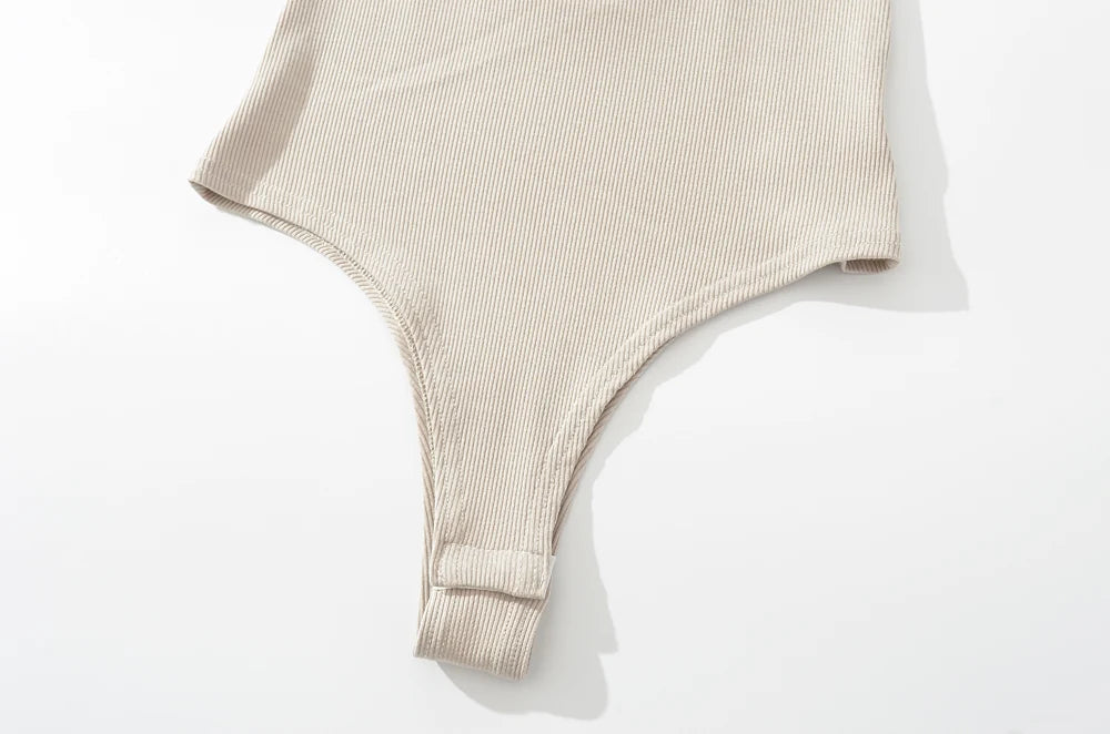 Bodysuit Schiena Scoperta Donna – Top Slim Fit Sexy Y2K Stile Club