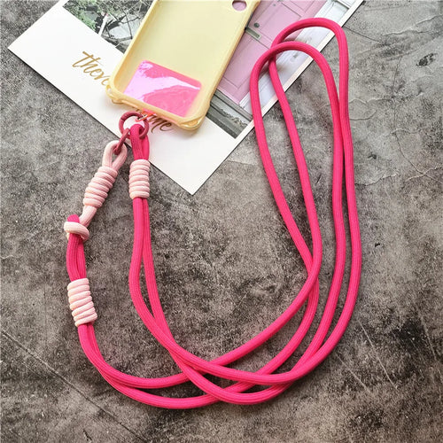 Cinturino a Tracolla per Telefono con Portachiavi | Crossbody Phone Strap with Keychain