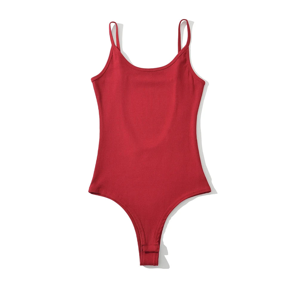 Bodysuit Schiena Scoperta Donna – Top Slim Fit Sexy Y2K Stile Club