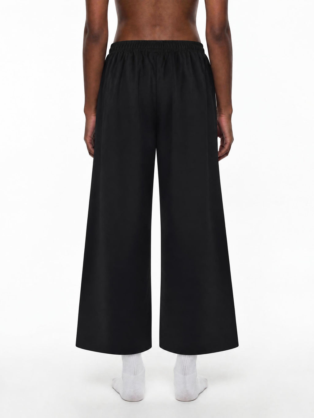 Pantaloni Wide Leg Raw Edge da Donna