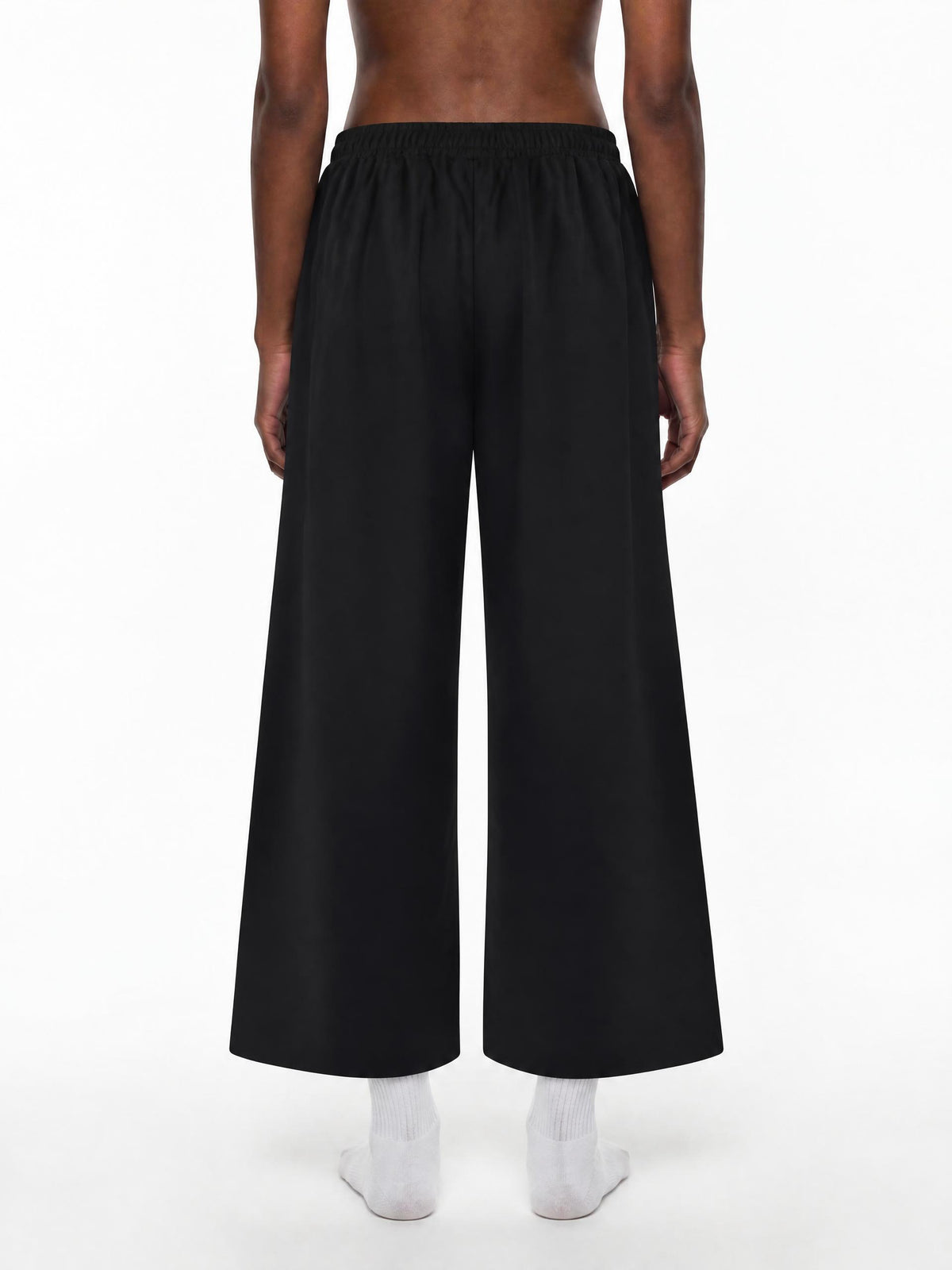 Pantaloni Wide Leg Raw Edge da Donna