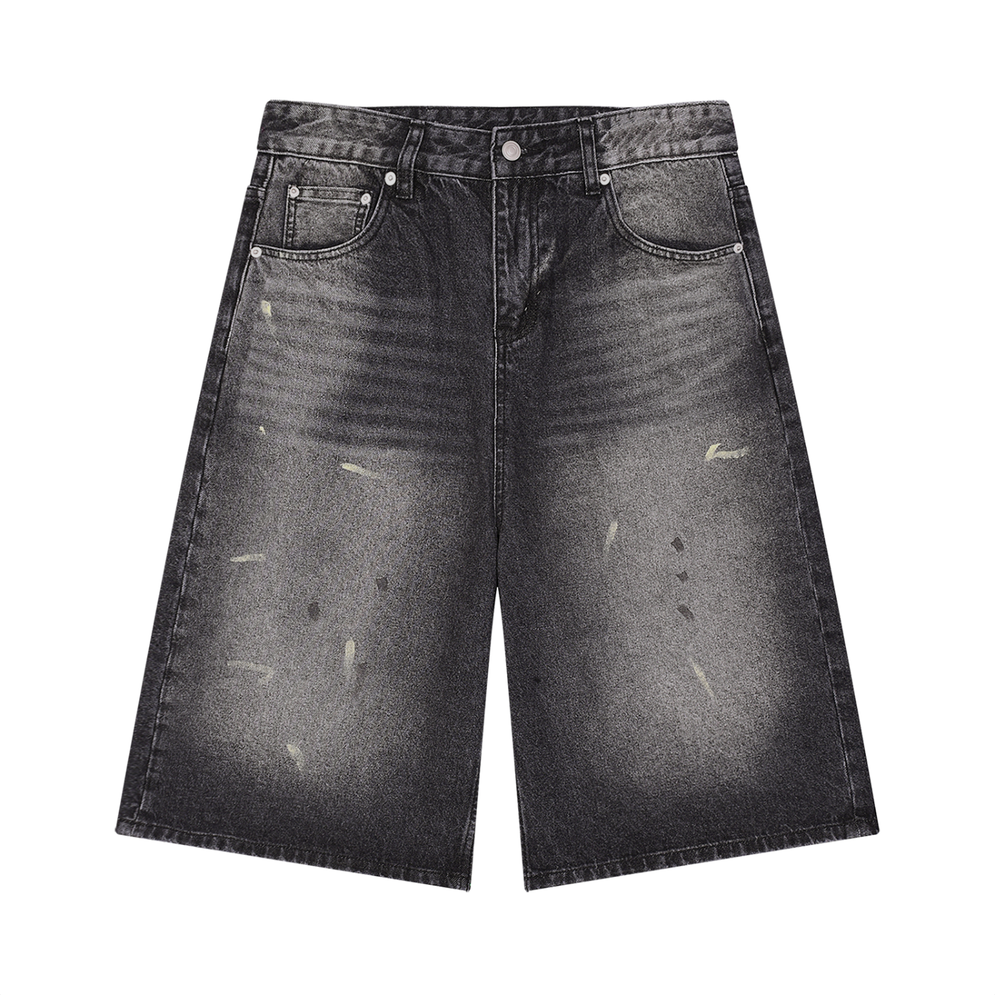 Pantaloncini di Jeans da Uomo a Gamba Larga Vintage