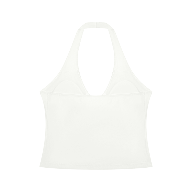 Top corto yoga da donna con scollo incrociato