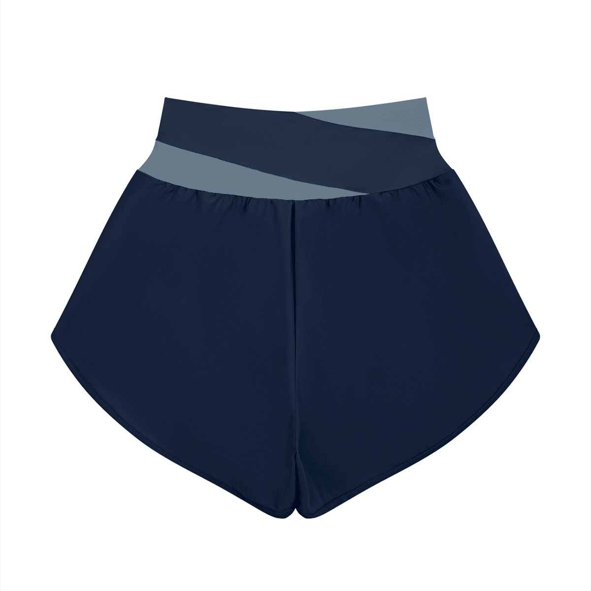 Pantaloncini Yoga Donna con Inserti – Vita Alta, Bicolore