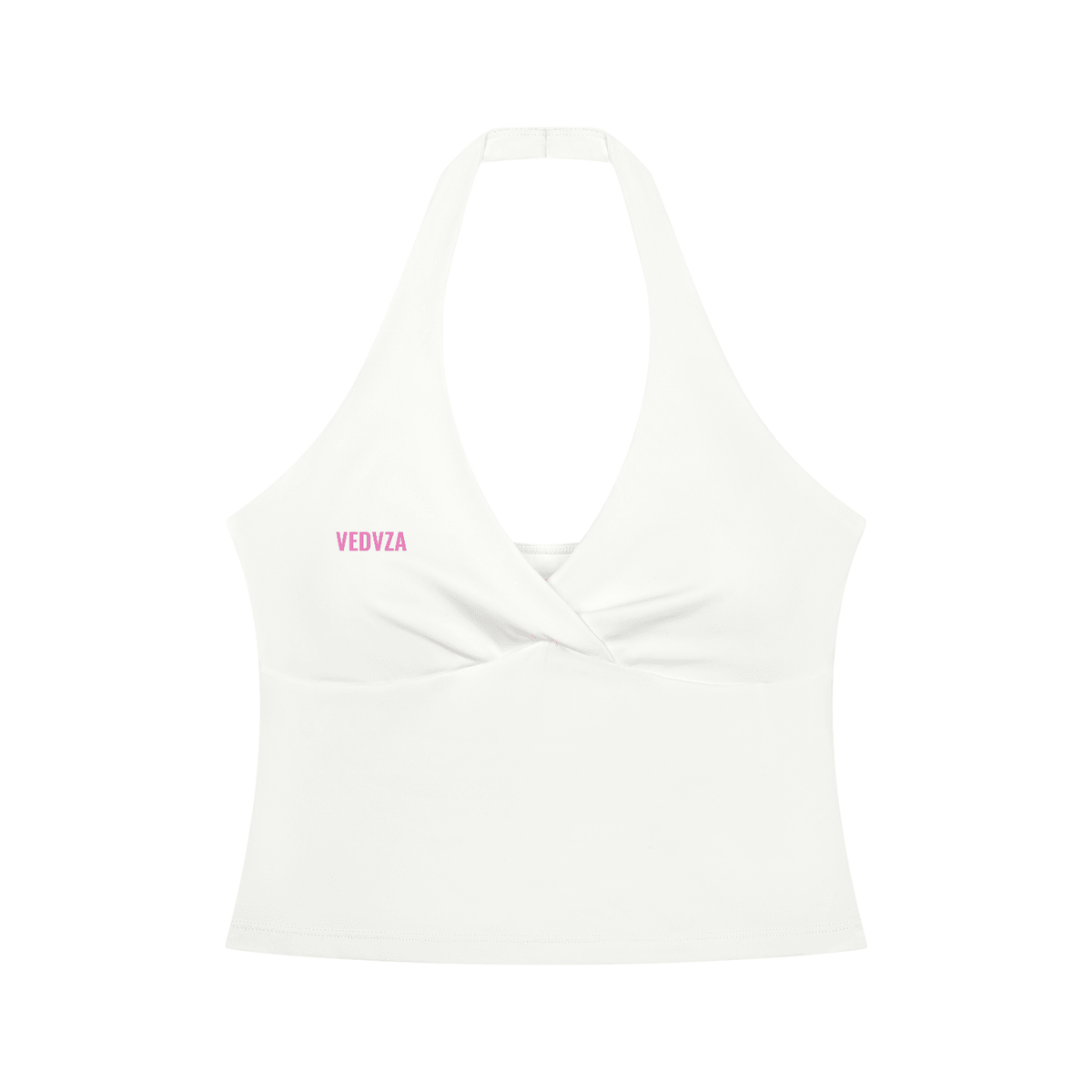 Top corto yoga da donna con scollo incrociato