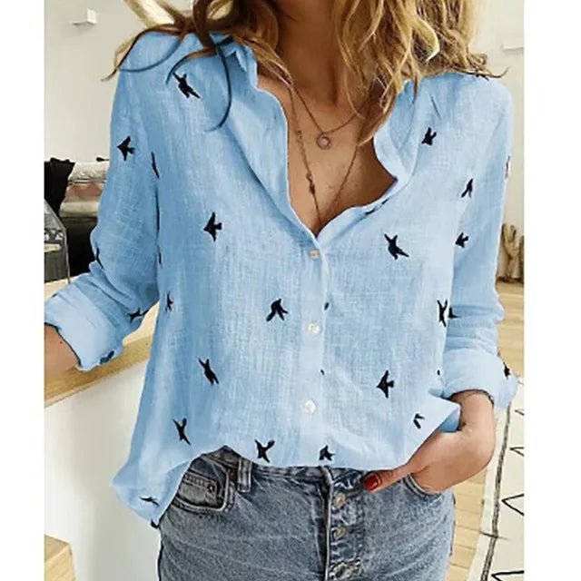 Camicia su Misura Donna — Manica Lunga, Colletto Classico, Cotone e Poliestere