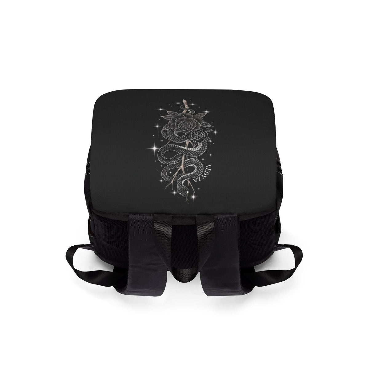 Zaino Black Rose & Snake — Zaino a Tracolla Gotico Casual