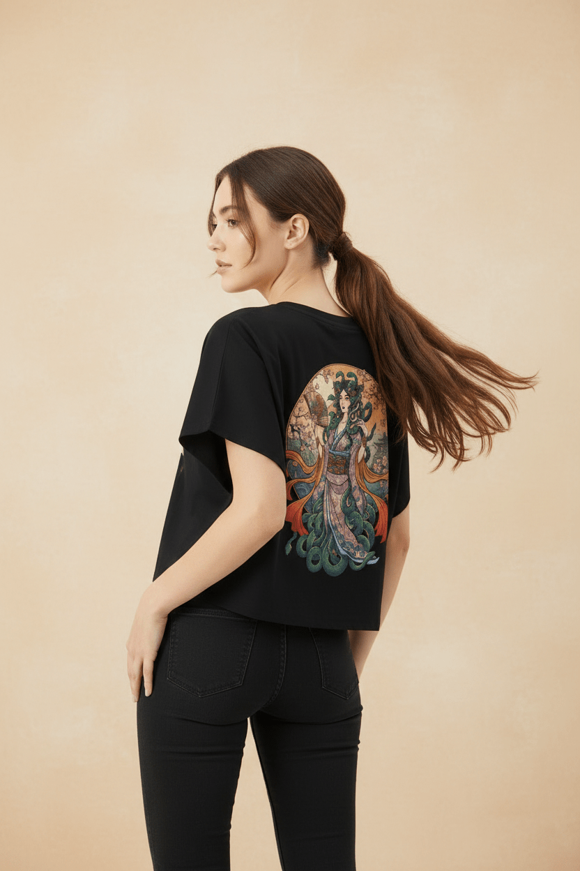 Women's Cropped Dolman T-Shirt