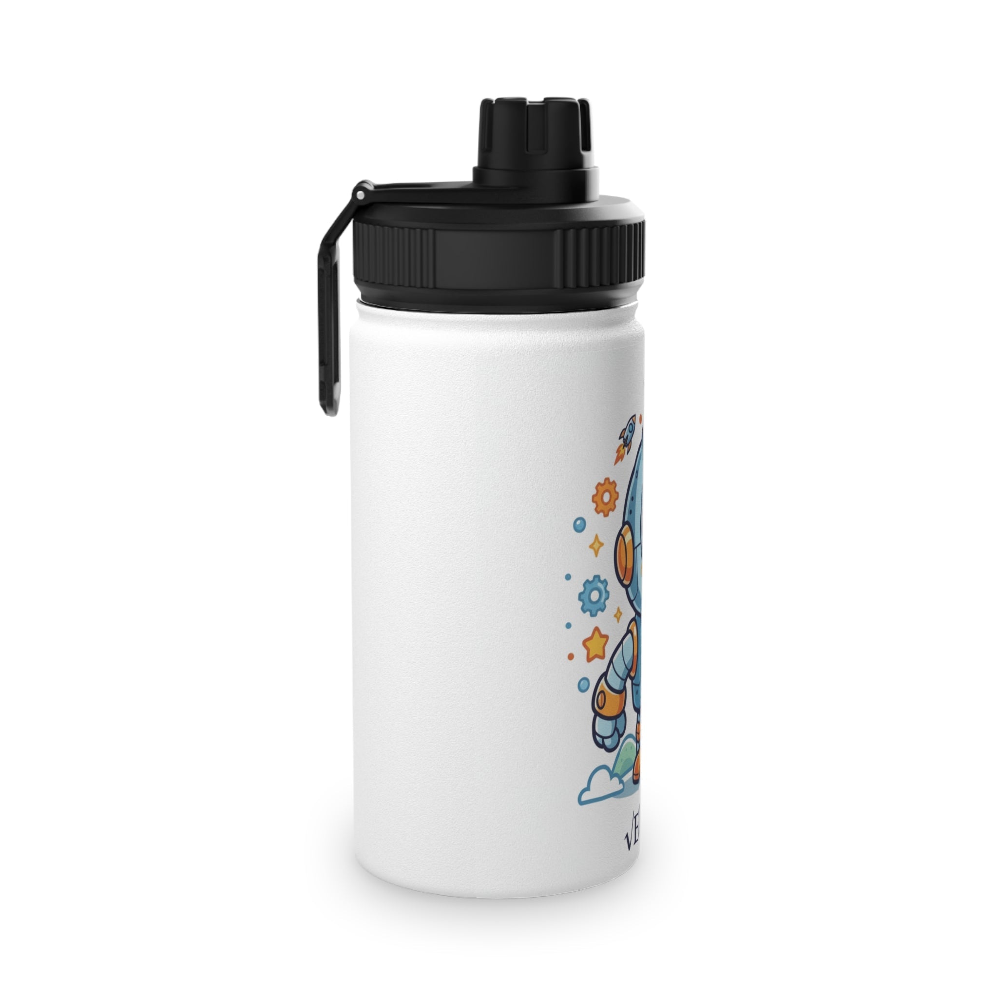 Borraccia Bambini √eddy Space Bot — Acciaio Inox con Tappo Sportivo