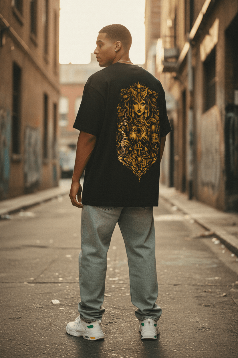 T-shirt unisex vestibilità ampia girocollo CLEO