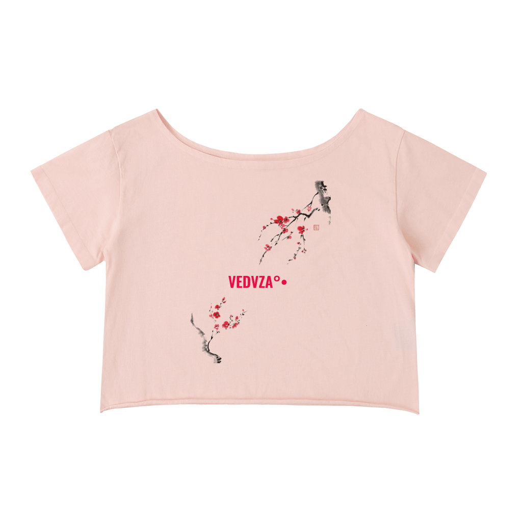 Medusa Sakura Tee — Off-Shoulder Dark Edition