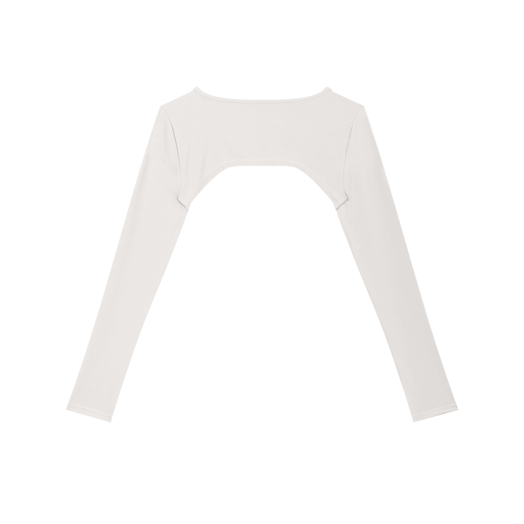Coprispalle Yoga Donna – Manica Lunga, Cut-Out, Crop