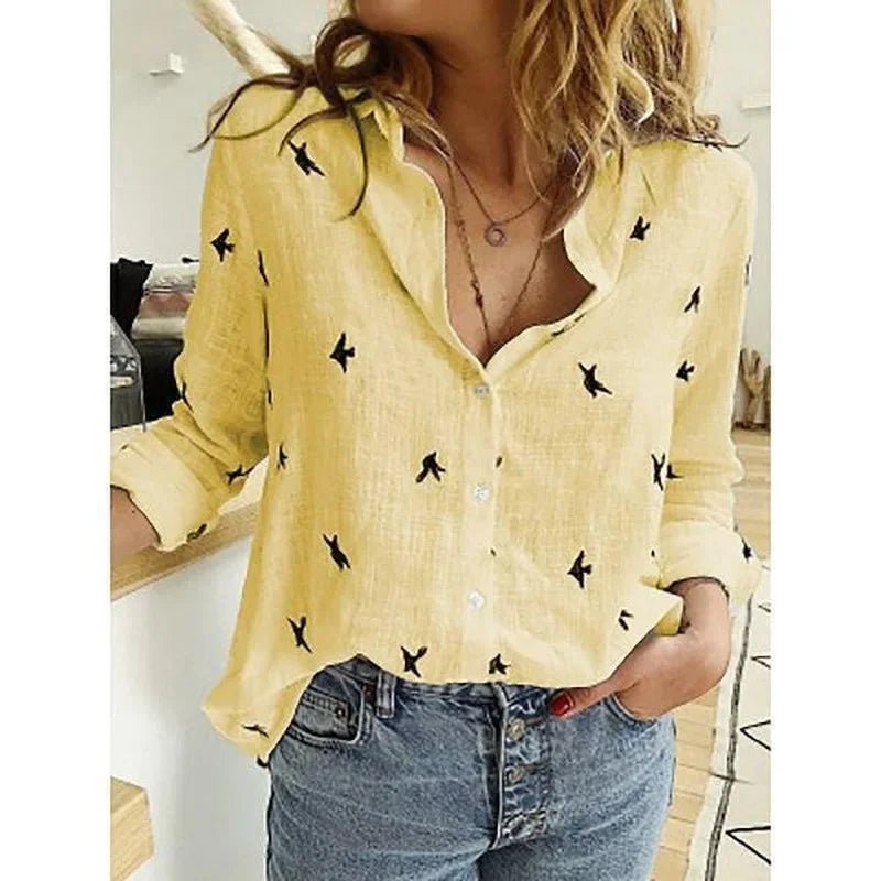 Camicia su Misura Donna — Manica Lunga, Colletto Classico, Cotone e Poliestere