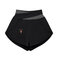 Pantaloncini Yoga Donna con Inserti – Vita Alta, Bicolore
