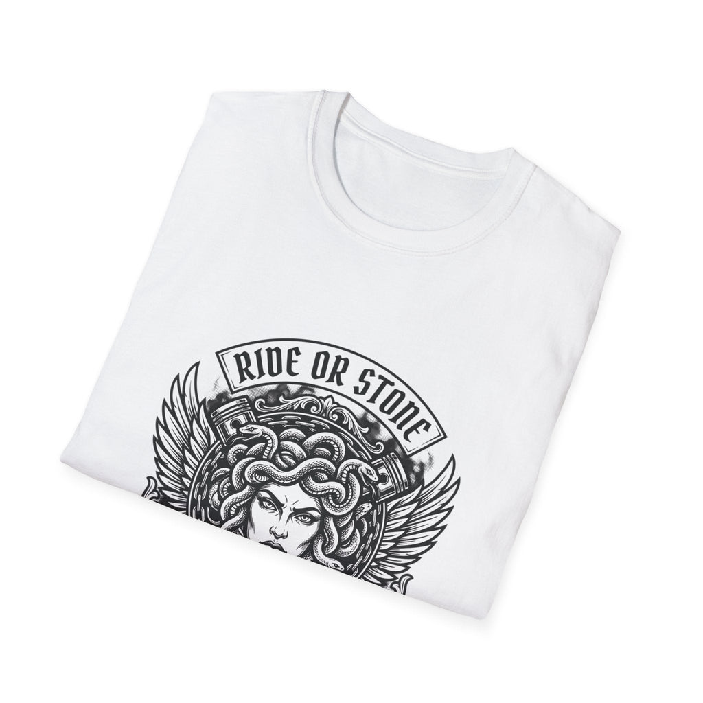T-Shirt Grafica Testa di Medusa — Tee Gotica Mitologica