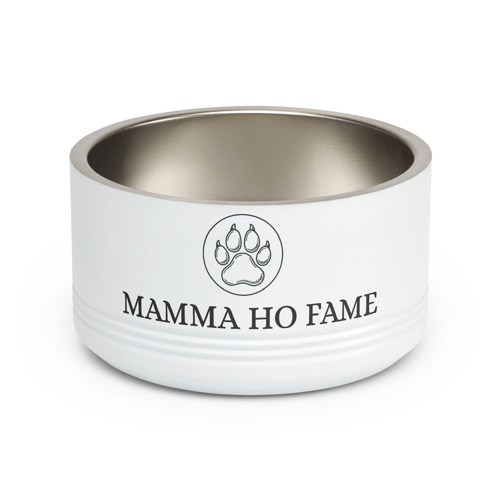 Mamma Ho Fame — Ciotola in Acciaio Inox 18oz per Cani e Gatti