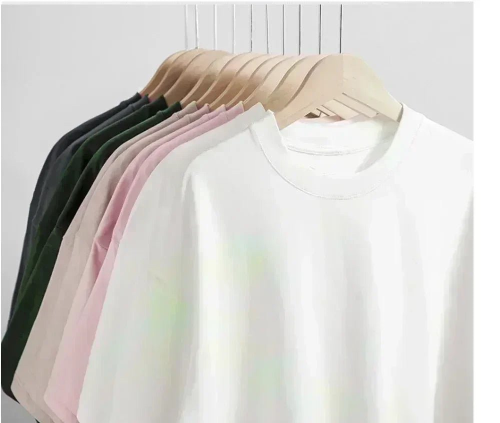 T-shirt Unisex in Cotone Puro — Manica Corta, Girocollo, Vestibilità Ampia Estate 2026
