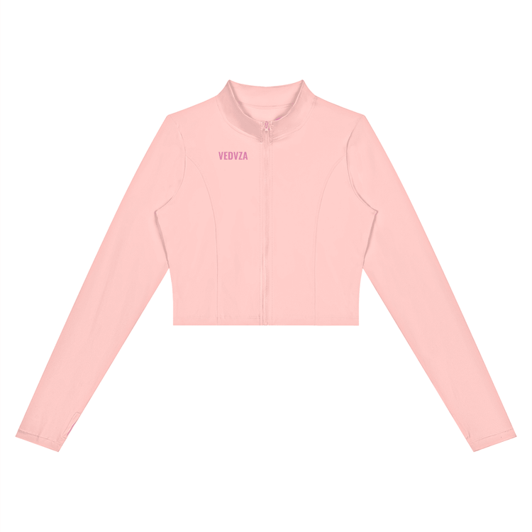 Giacca corta sportiva da donna con zip