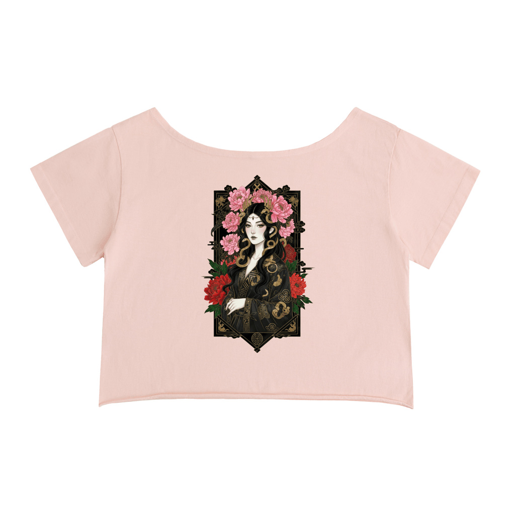 Medusa Sakura Tee — Off-Shoulder Dark Edition