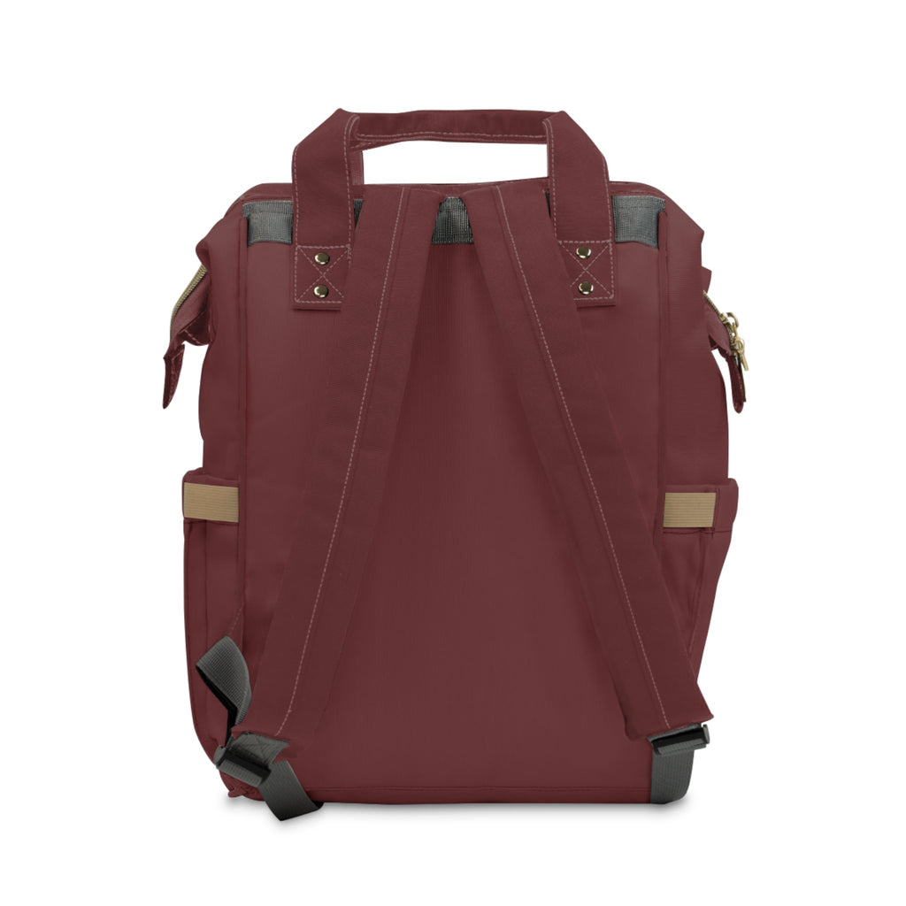 Zaino Donna Multitasca VEDVZA — Borsa Casual Chic Bordeaux con Organizer