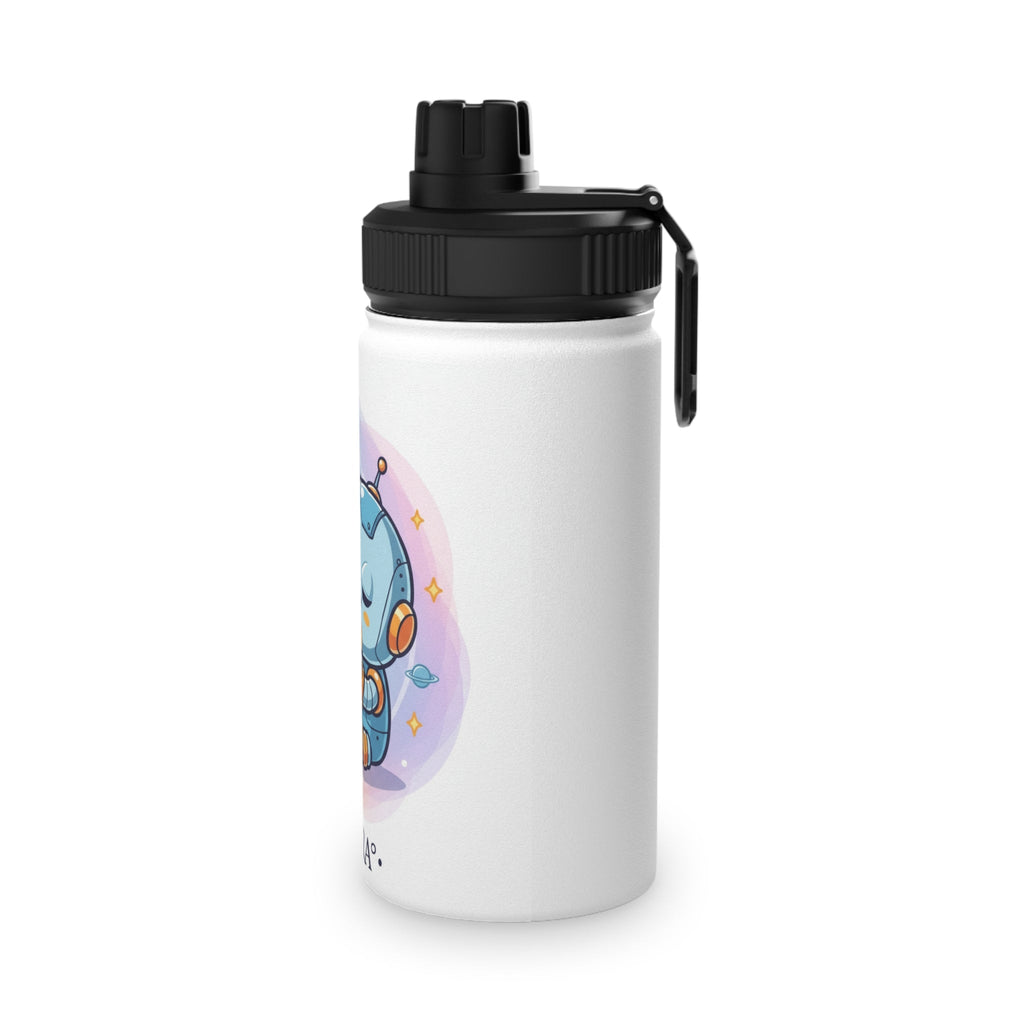 Borraccia Bambini √eddy Robot Stellare — Acciaio Inox con Tappo Sportivo