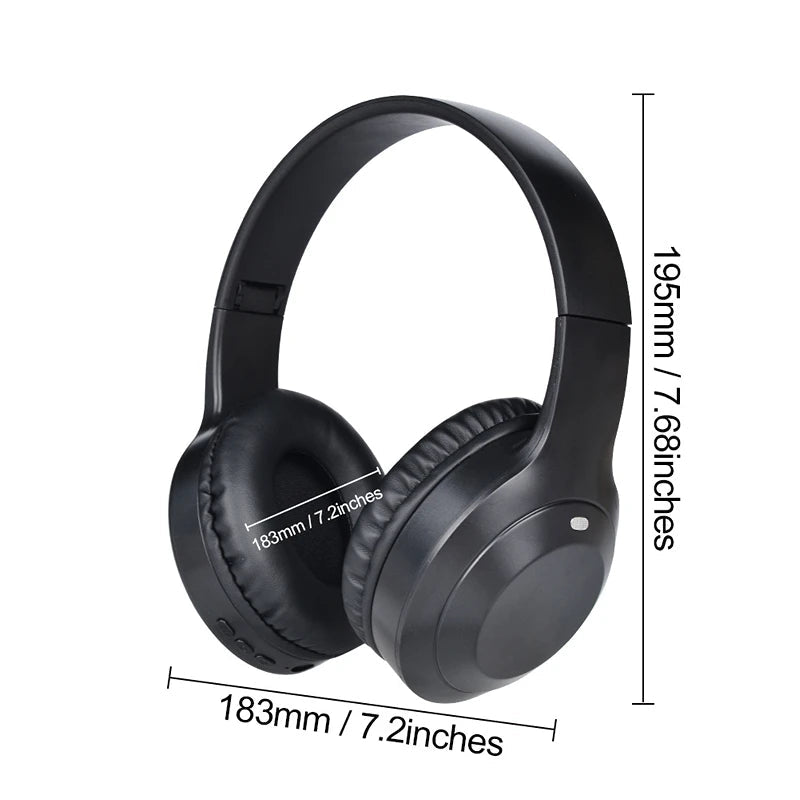 Cuffie Wireless Bluetooth 5.3 M5 – Over-Ear HIFI Stereo con Riduzione del Rumore