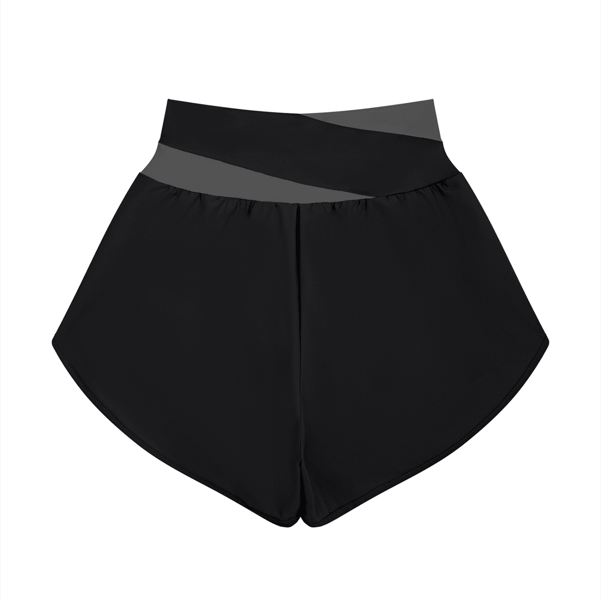 Pantaloncini Yoga Donna con Inserti – Vita Alta, Bicolore