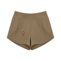 Pantaloncini Yoga Donna – Vita Alta, Tessuto Tecnico Elasticizzato