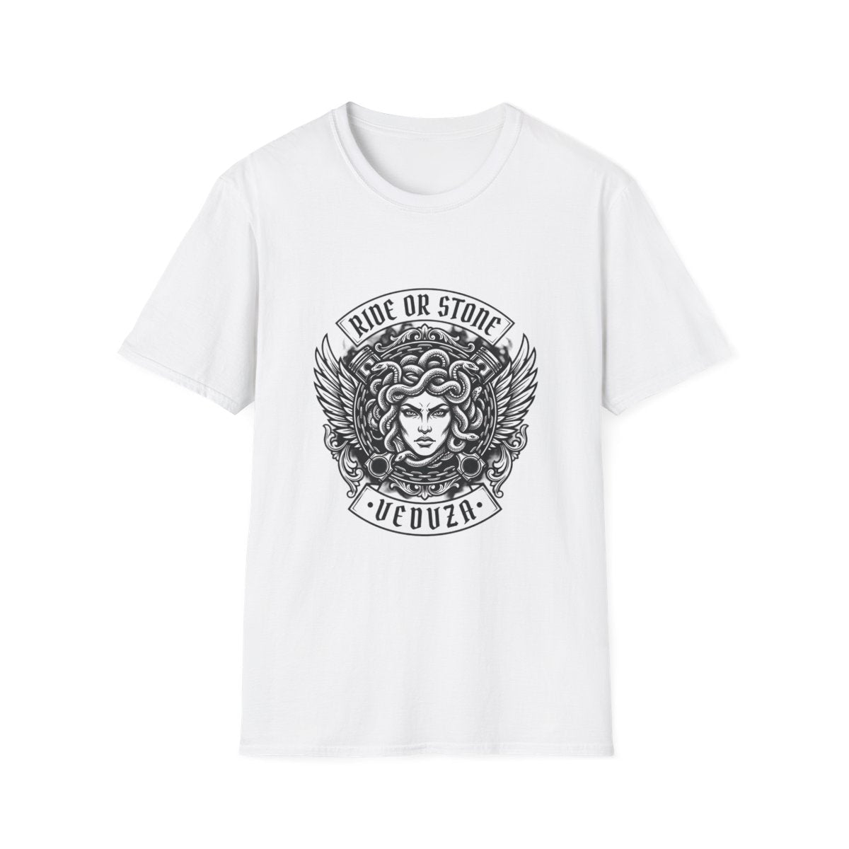 T-Shirt Grafica Testa di Medusa — Tee Gotica Mitologica