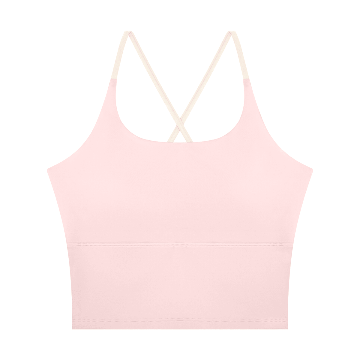 Canotta Yoga Donna Color Block – Scollo U, Crop, con Reggiseno Integrato