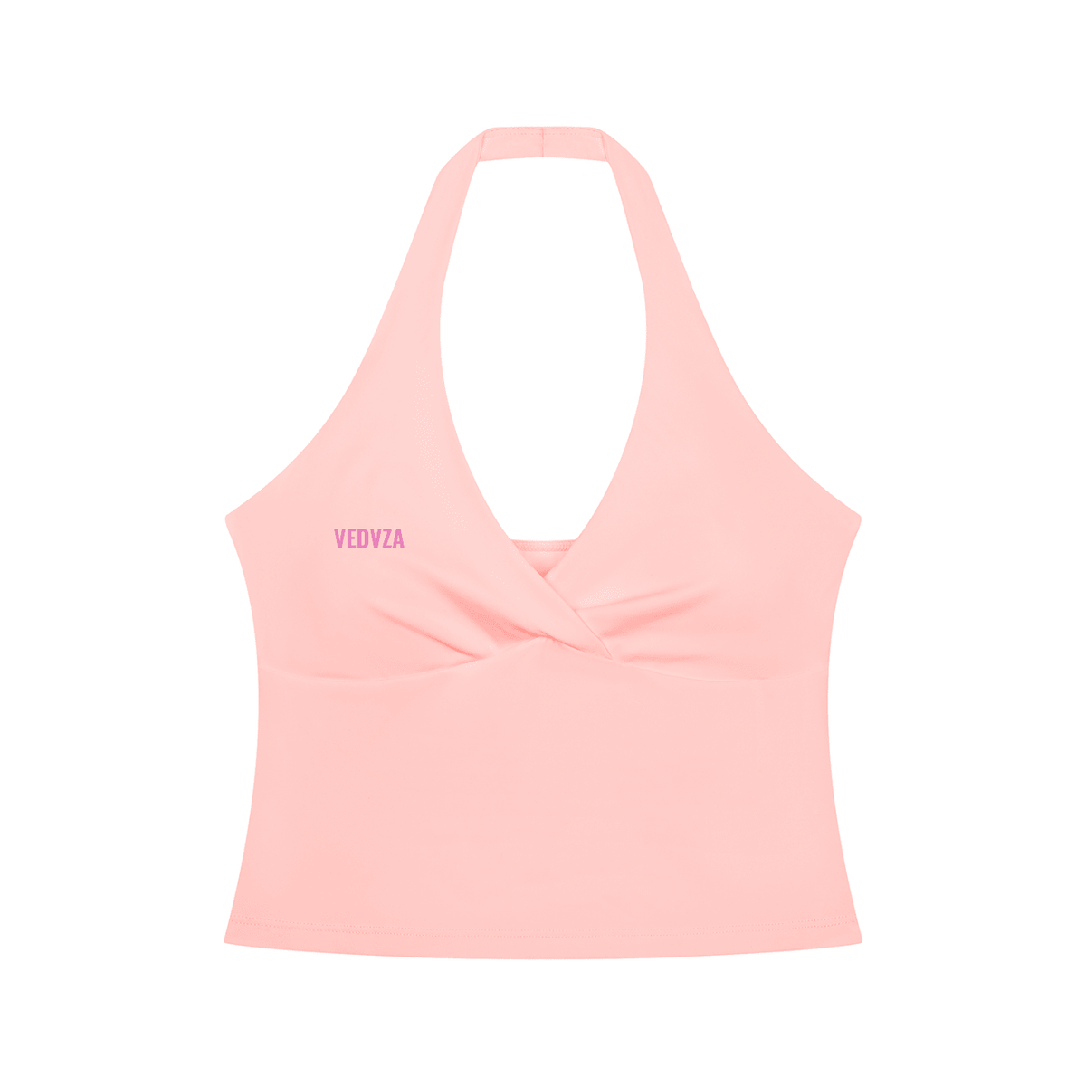 Top corto yoga da donna con scollo incrociato