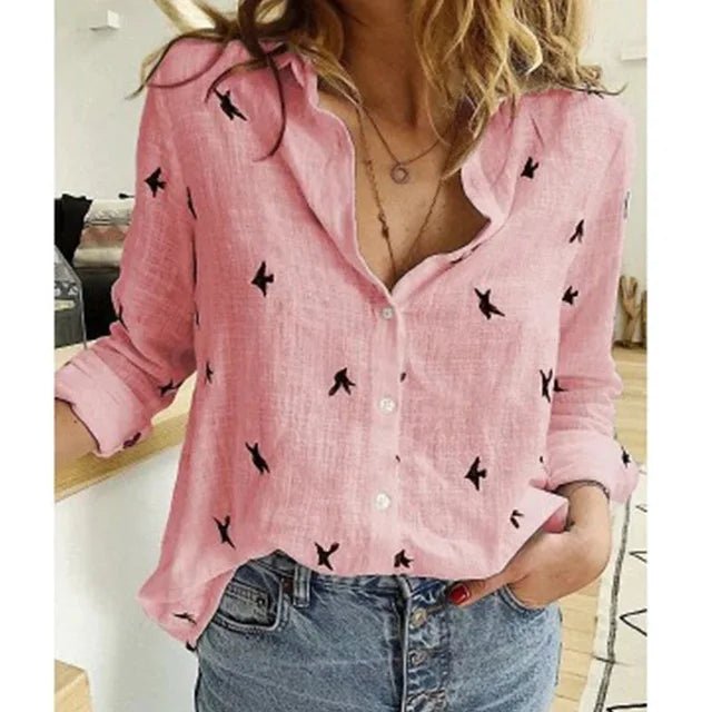 Camicia su Misura Donna — Manica Lunga, Colletto Classico, Cotone e Poliestere