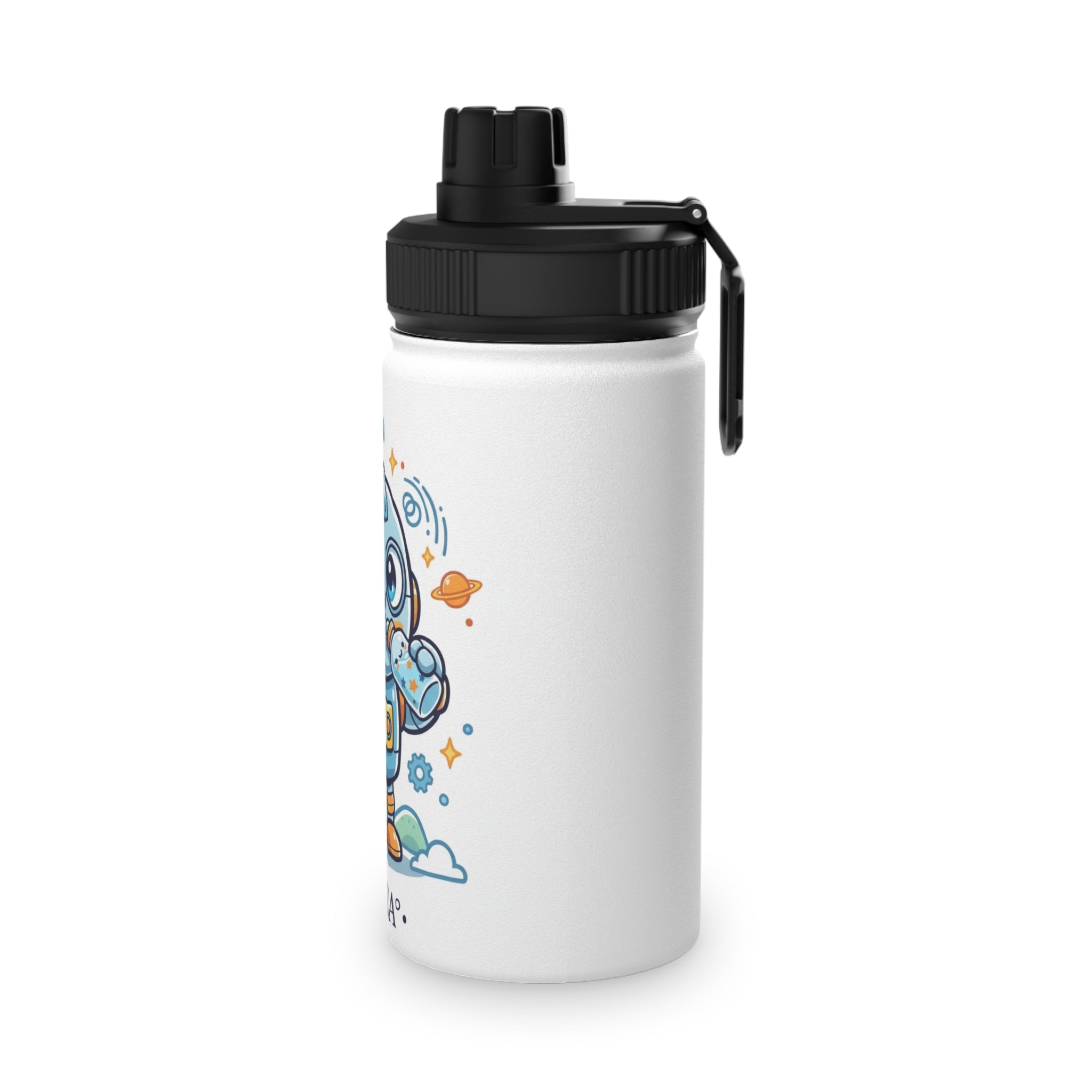 Borraccia Bambini √eddy Space Bot — Acciaio Inox con Tappo Sportivo