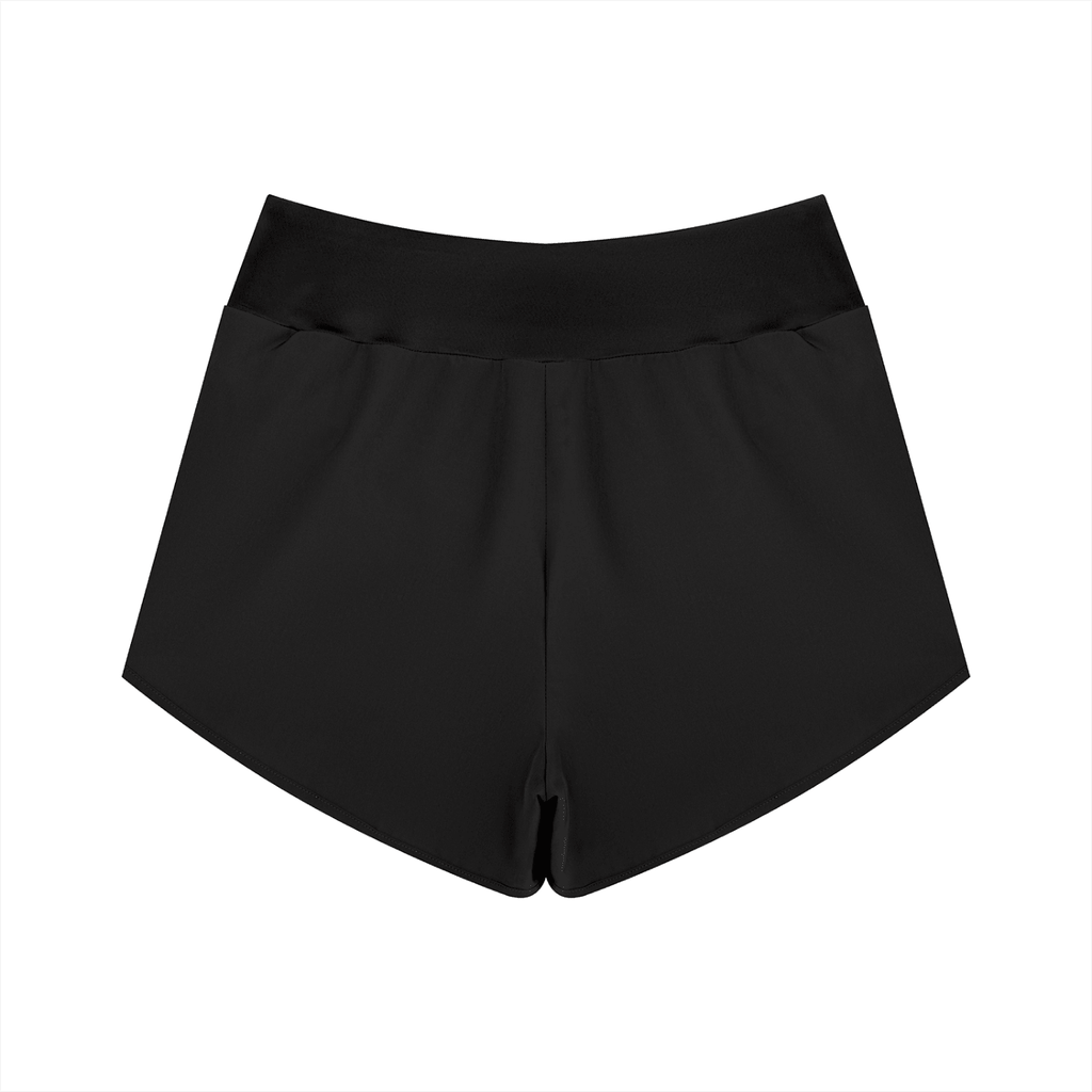 Pantaloncini Yoga Donna – Vita Alta, Tessuto Tecnico Elasticizzato