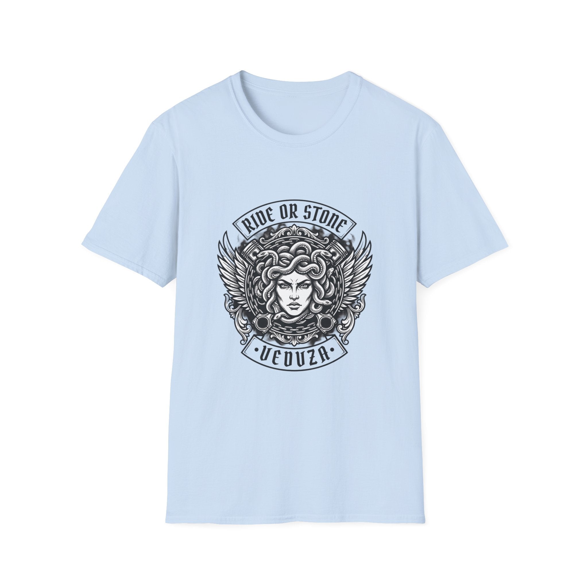 T-Shirt Grafica Testa di Medusa — Tee Gotica Mitologica