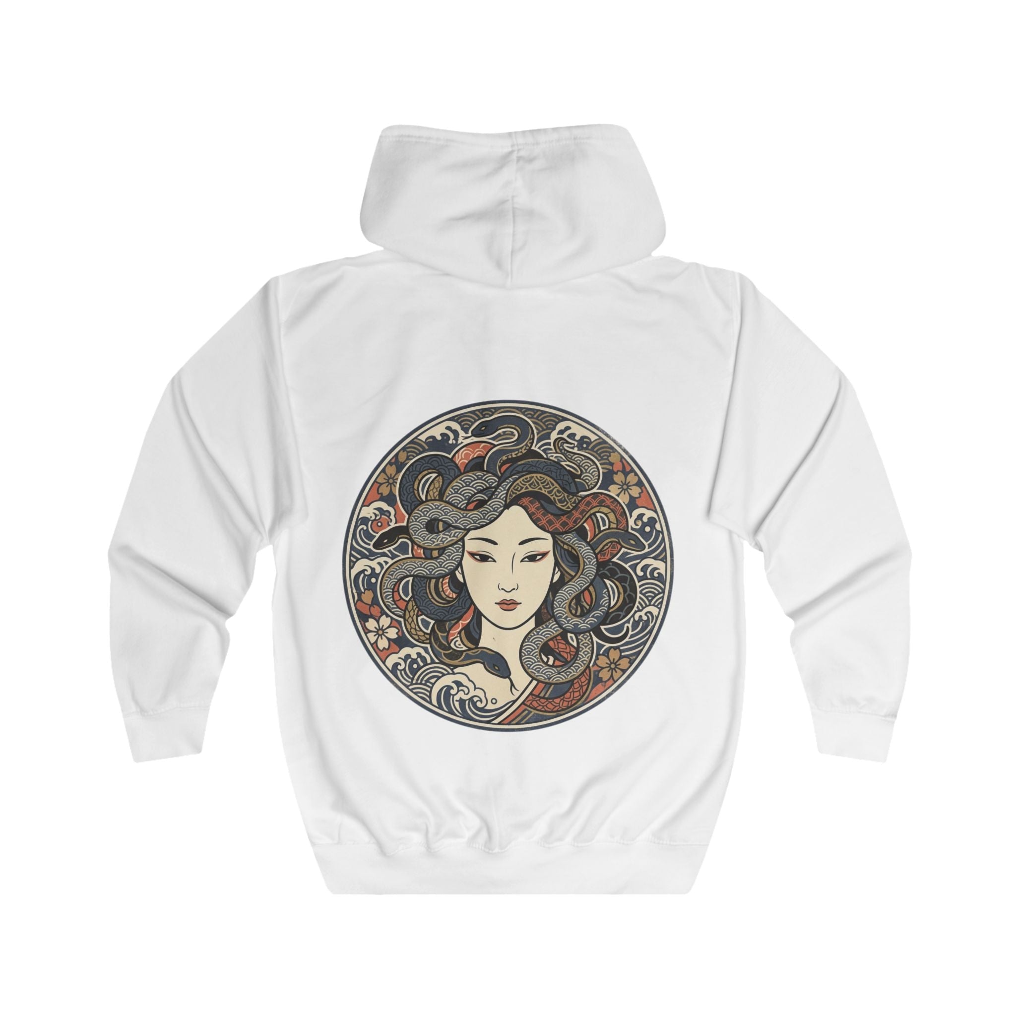 Medusa Art Nouveau Zip Hoodie — Felpa con Zip Grafica