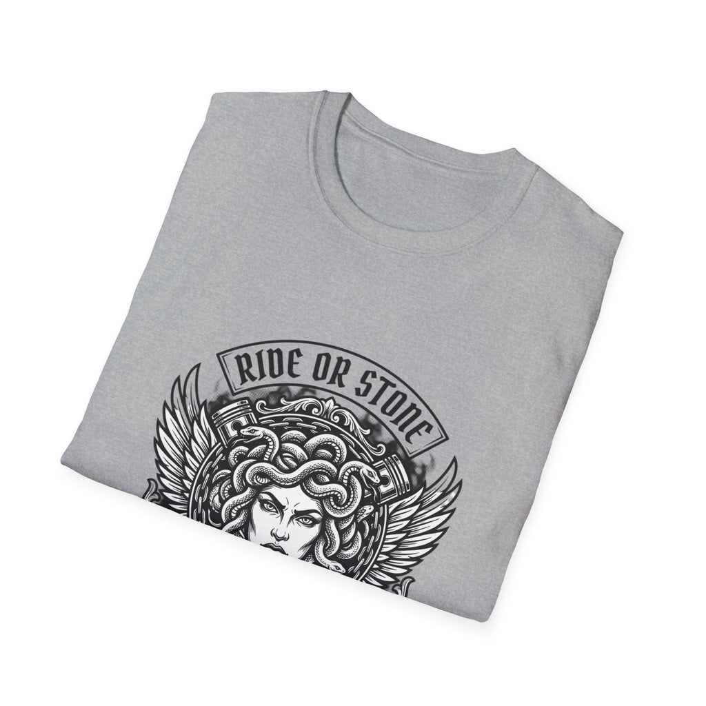 T-Shirt Grafica Testa di Medusa — Tee Gotica Mitologica