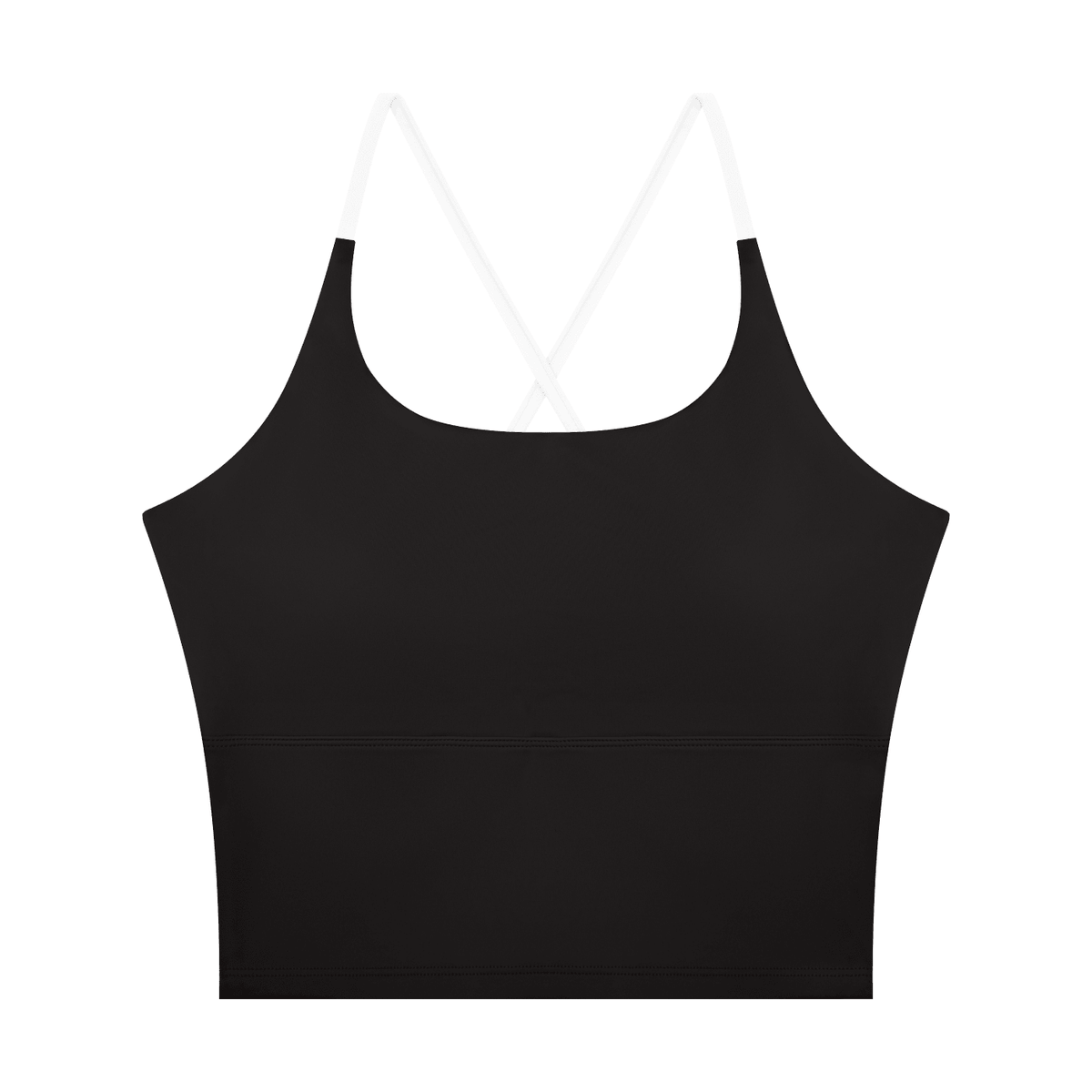 Canotta Yoga Donna Color Block – Scollo U, Crop, con Reggiseno Integrato