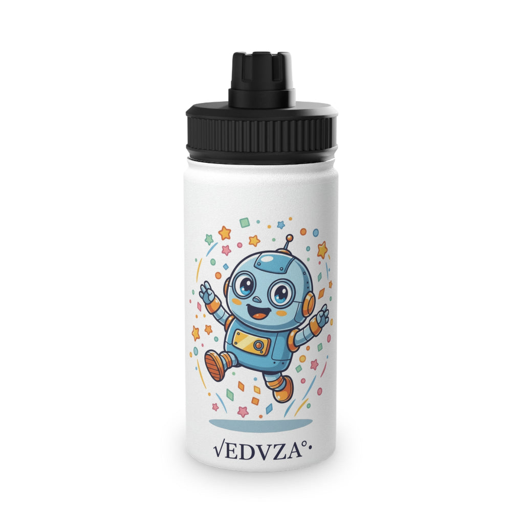 Borraccia Bambini √eddy Cartoon — Acciaio Inox con Tappo Sportivo