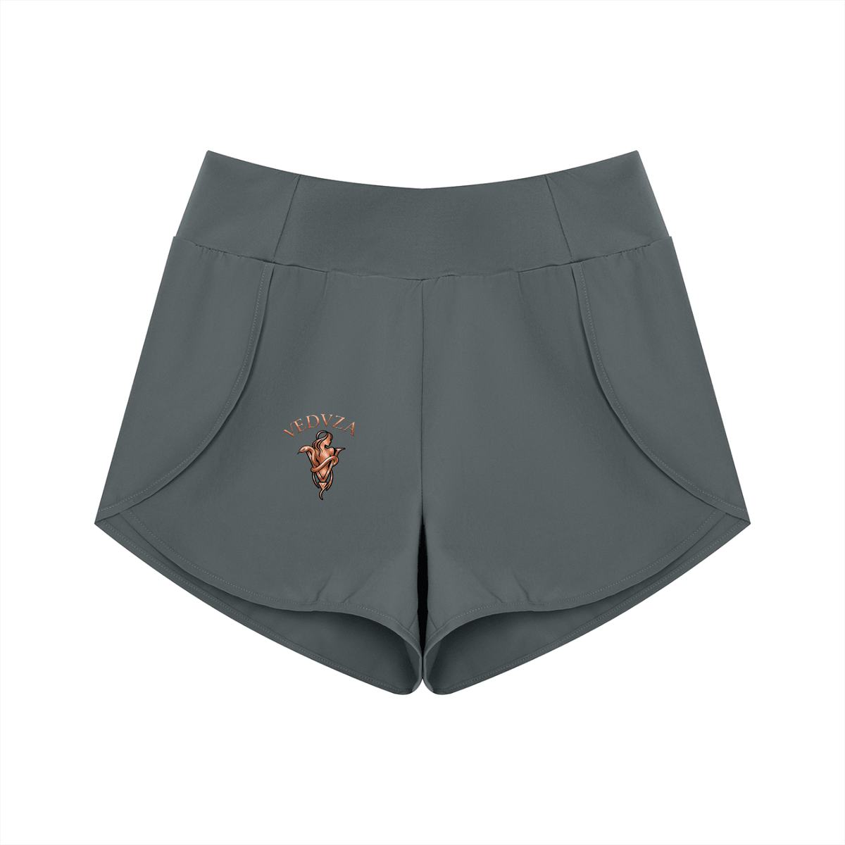 Pantaloncini Yoga Donna – Vita Alta, Tessuto Tecnico Elasticizzato